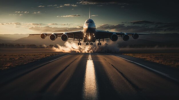 Photo avion dans le ciel