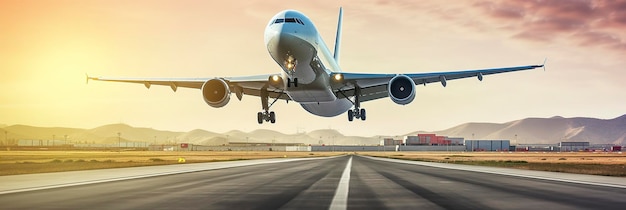 Avion décollant de l'aéroport