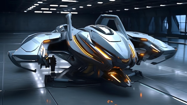 Avion super jet concept futuriste de haute technologie