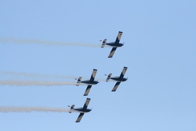 Des avions militaires font de belles performances lors d'un spectacle aérien en Grèce