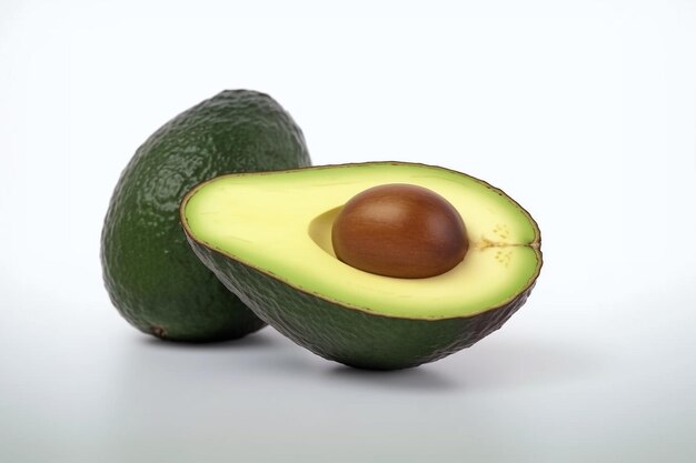 Avocado On White Ai génératif