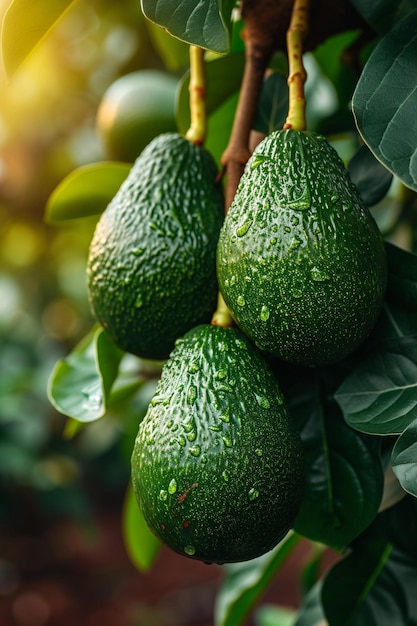 avocats frais naturels pour les photos de produits