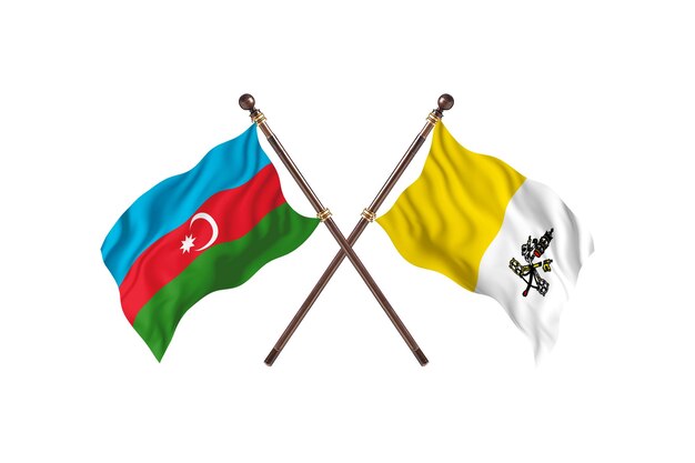 Azerbaïdjan contre Saint-Siège Deux Pays Drapeaux Contexte
