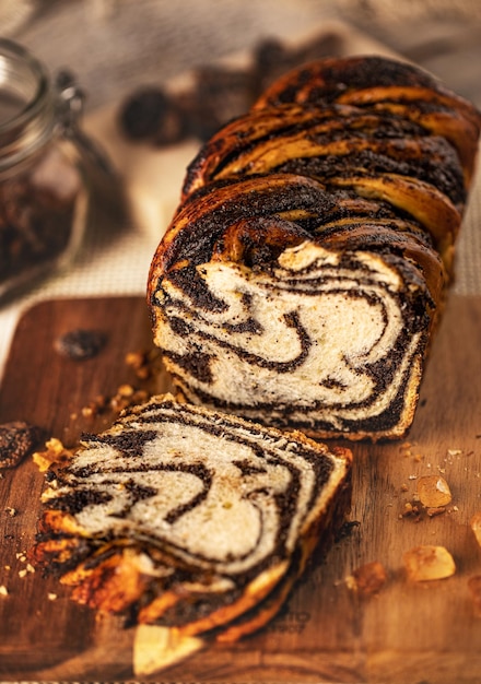 Babka torsadé aux graines de pavot