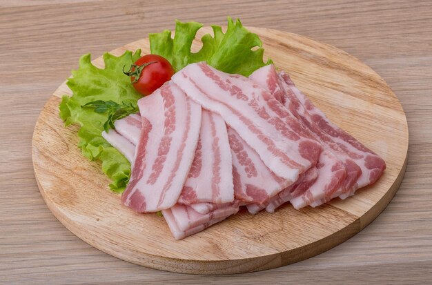 Bacon tranché