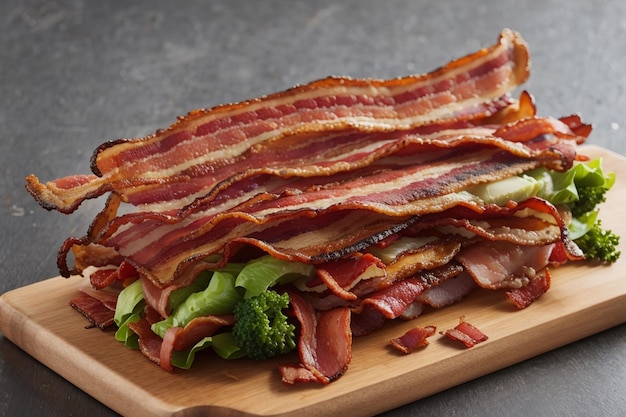 bacon végétarien avec vagetable