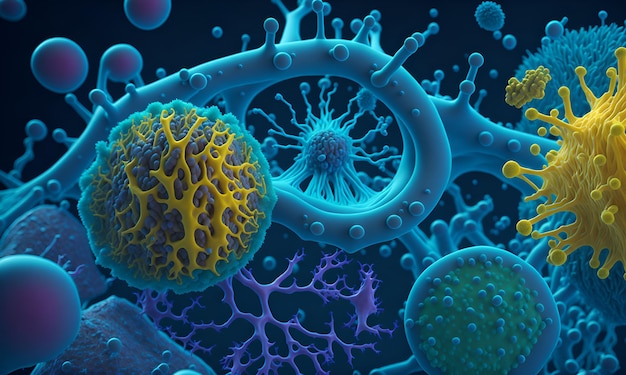 Bactérie micro-organisme virus covid 3d bactérie virus antécédents médicaux