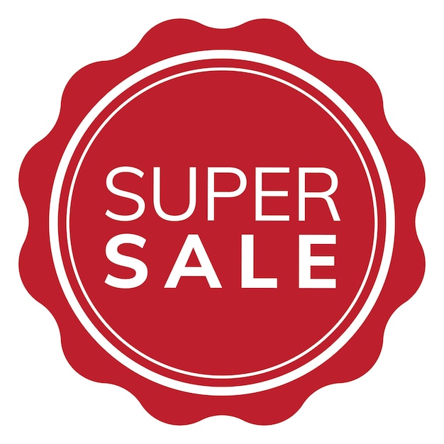 Badge de vente png à fond transparent