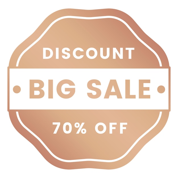 Badge de vente png à fond transparent