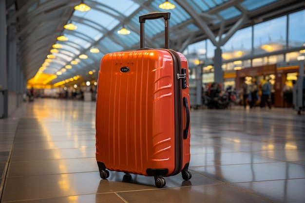 bagages au terminal de l'aéroport à l'automne