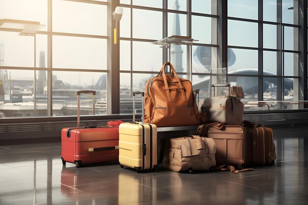 bagages au terminal de l'aéroport