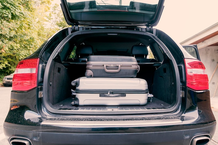 Photo bagages dans la voiture