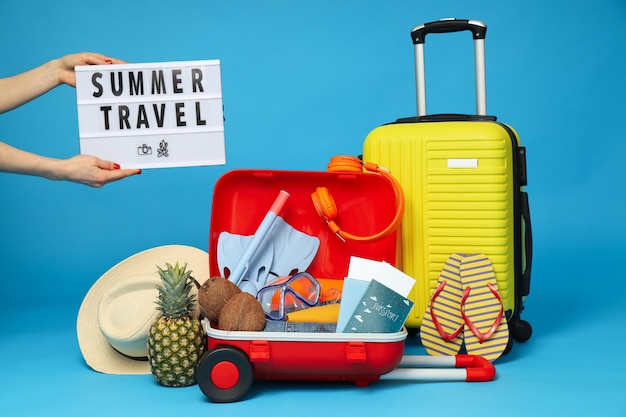 Bagages de valise pour les voyages et les vacances d'été