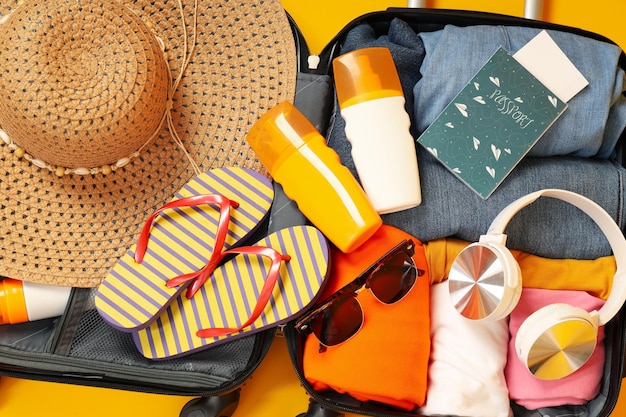 Bagages de valise pour les voyages et les vacances d'été