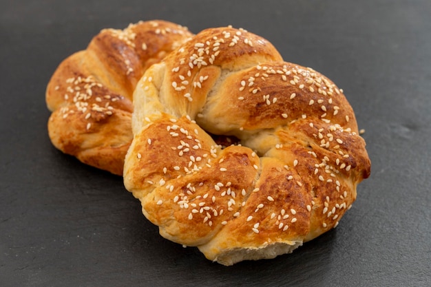 Bagel de petits pains fraîchement cuits au four