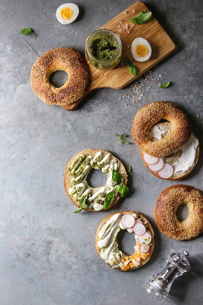 Bagels au fromage à la crème