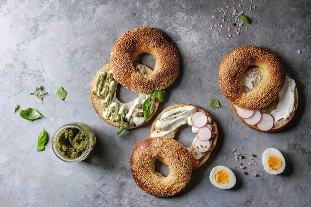 Bagels au fromage à la crème