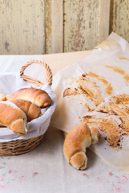 Bagels frais cuits au four