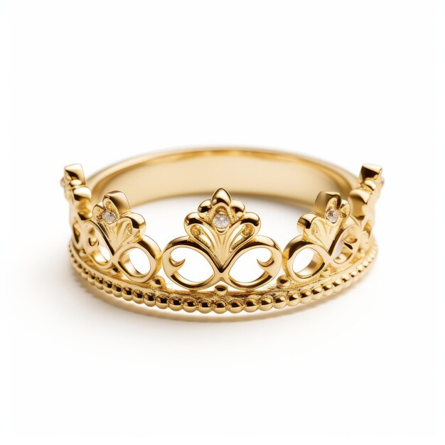 Une bague de couronne Elise en or de 18 carats inspirée de Matthias Haker