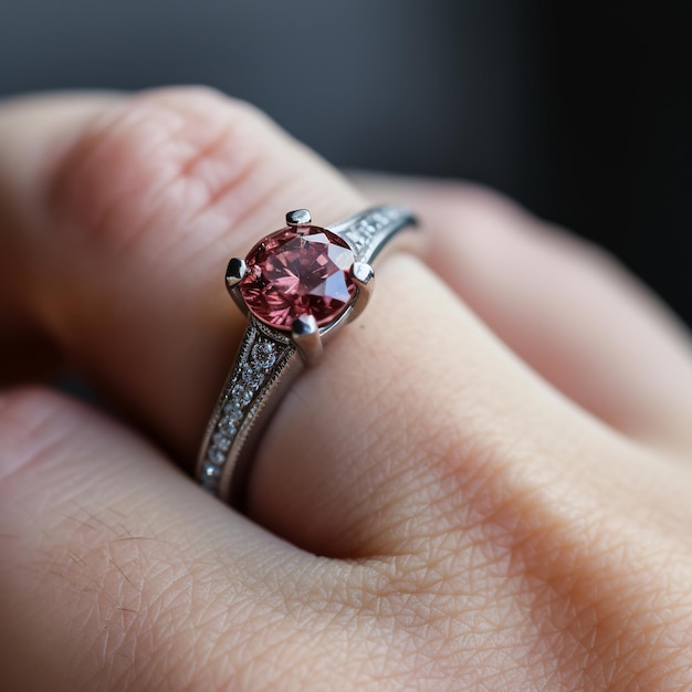 Bague en diamant marron se bouchent