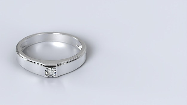 Bague fiançailles mariage argent bijou diamant shiney