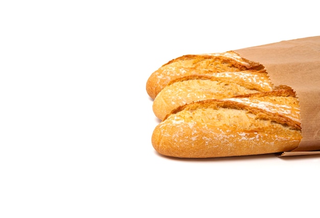 Baguette isolé sur fond blanc