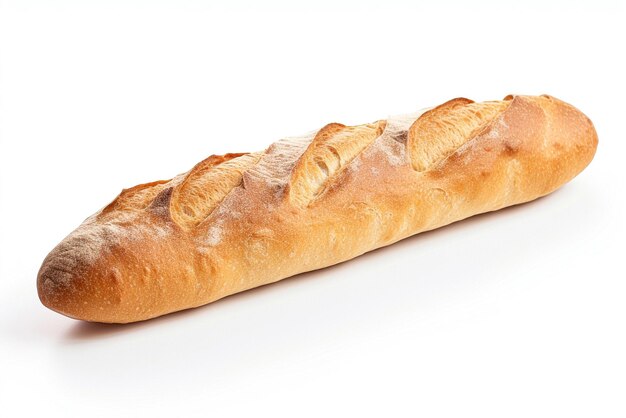 Photo baguette isolée sur fond blanc