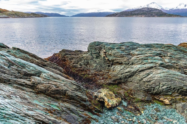 Bahia ensenada zaratiegui terre du feu parc national de la Patagonie argentine