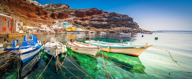 La baie d'Amoudi Santorini Grèce