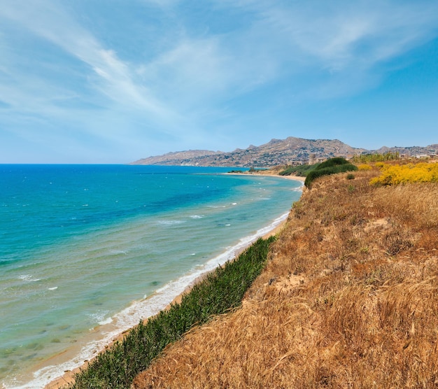 Baie de la mer à Torre di Gaffe Agrigento Sicile Italie