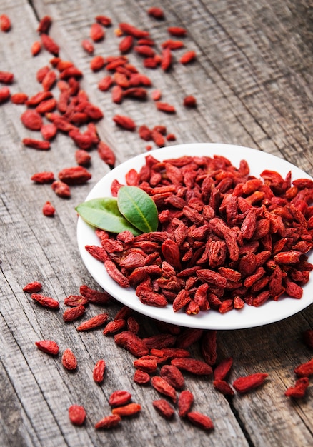 Baies de goji rouges sèches