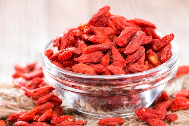 Baies de goji saines