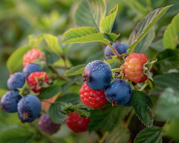 Des baies juteuses sur un buisson