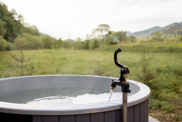 Baignoire extérieure pour se baigner