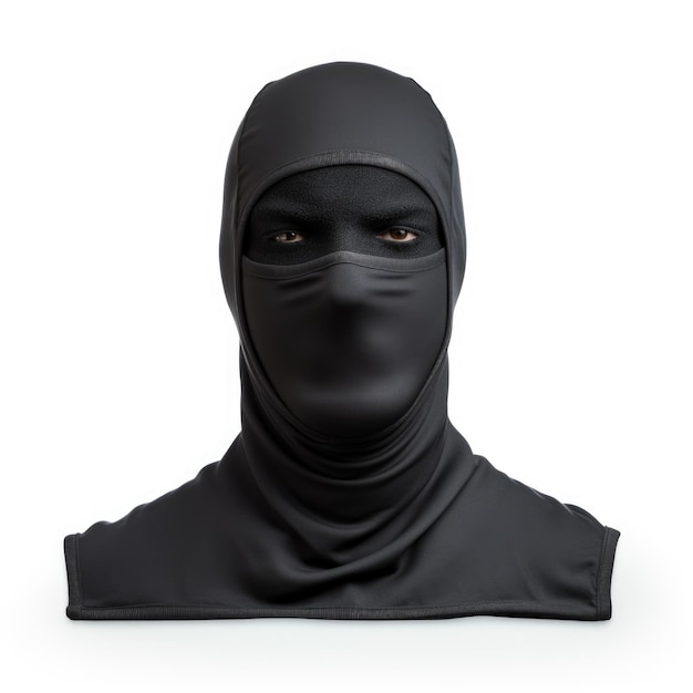 Photo balaclava isolé sur fond blanc generative ai