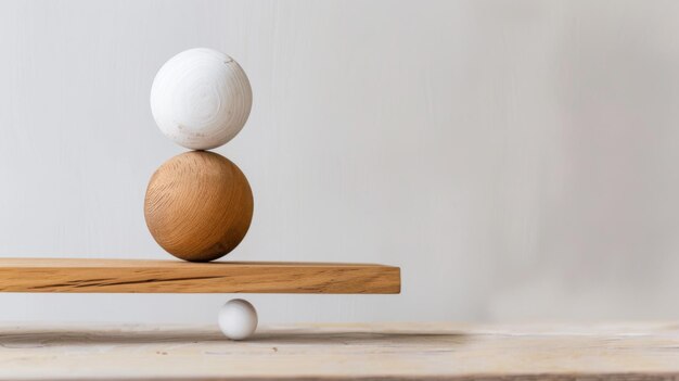 Une balance à deux boules