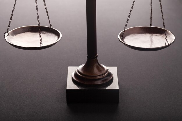 Photo la balance du droit, la balance de la justice, la balance du vieil avocat, le litige