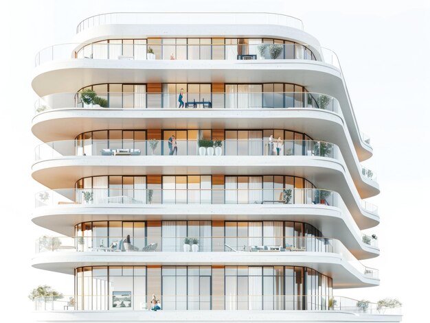 Le balcon d'un bâtiment moderne