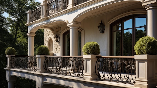 Balcon de la nature Détendez-vous et admirez le paysage paisible de cette magnifique retraite en balcon extérieur