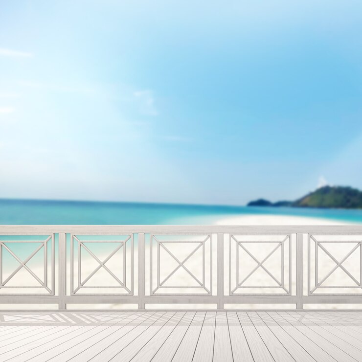 Photo balcon et terrasse avec vue sur la mer