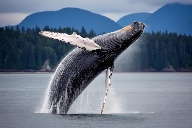 Baleine à bosse Majestic Leap Mer Animal photo