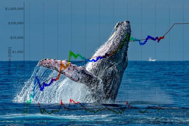 Baleine à bosse violant le fond de l'océan Pacifique à Cabo San Lucas, Mexique