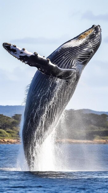 Photo la baleine à bosse