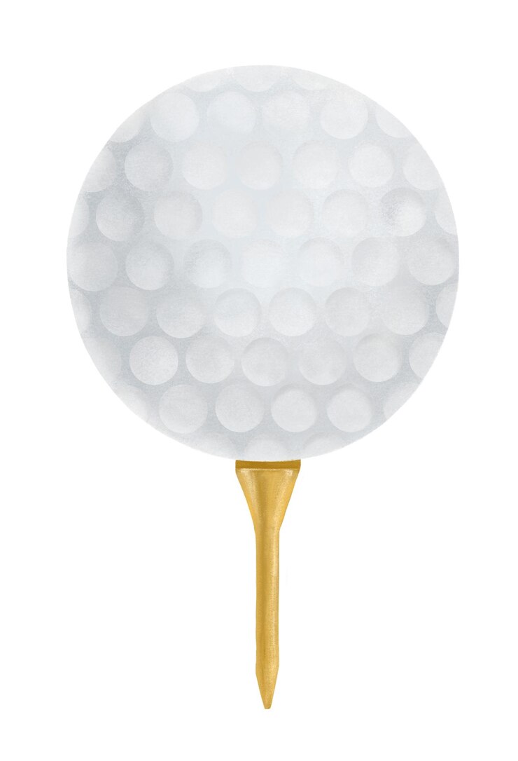 Photo balle de golf équipement sportif png fond transparent
