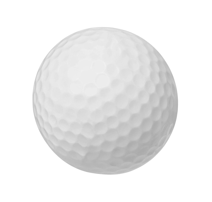 Photo balle de golf isolée