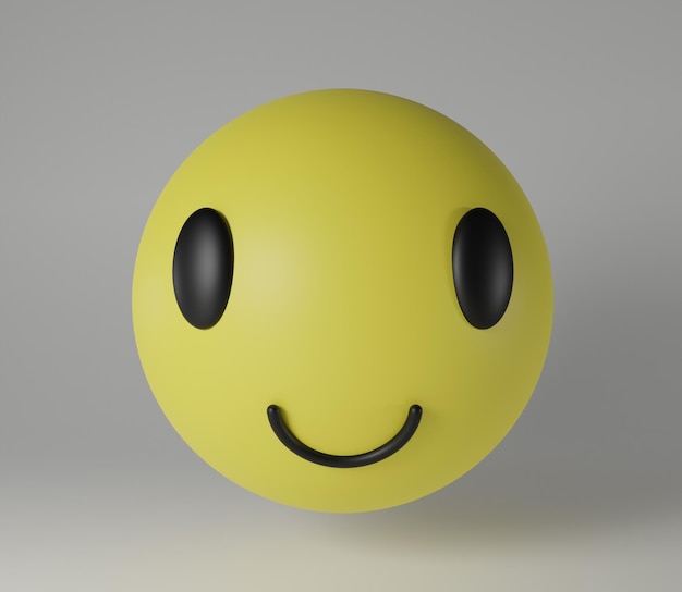 Photo une balle jaune avec un smiley au milieu.