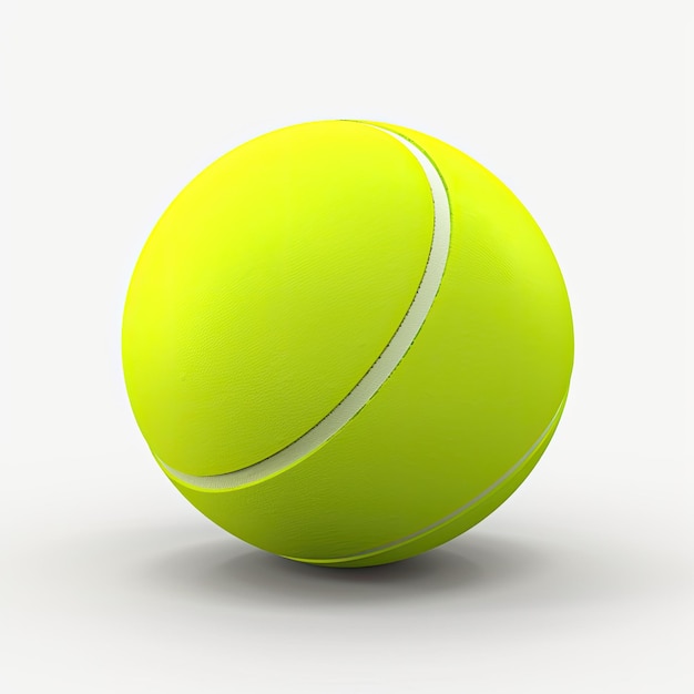 balle de tennis réaliste 4k fond blanc