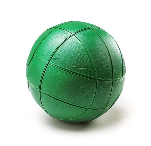 Une balle de volleyball verte