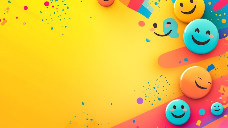 Photo des balles smiley colorées