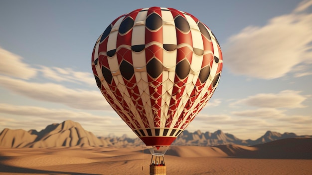 un ballon à air chaud avec les mots le mot dessus